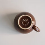 ACF chocolate brown espresso cup duo