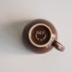 ACF chocolate brown espresso cup duo