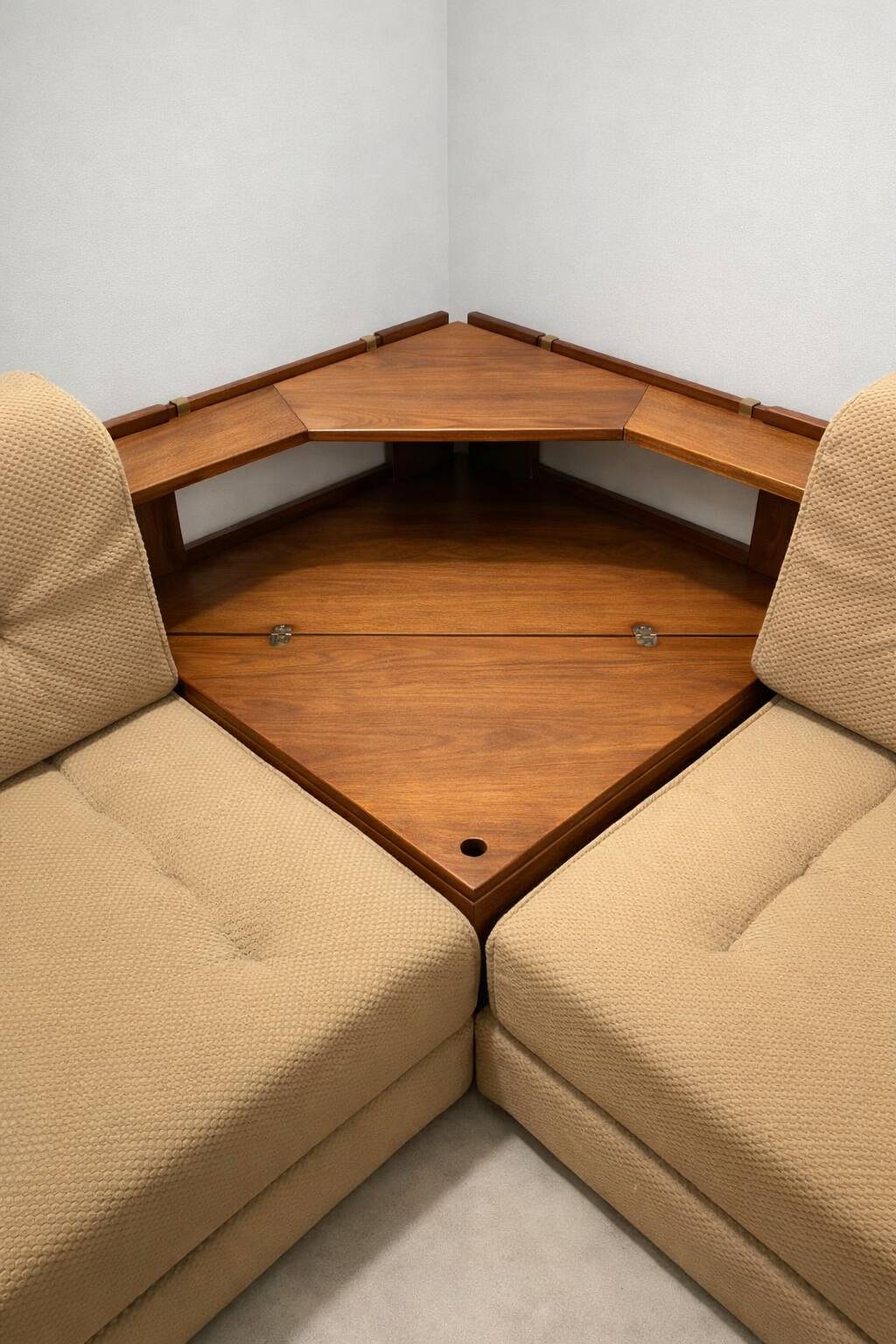 Corner sofa from the 60s-70s by Dřevotvar, mid-century Czech design.