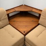 Corner sofa from the 60s-70s by Dřevotvar, mid-century Czech design.