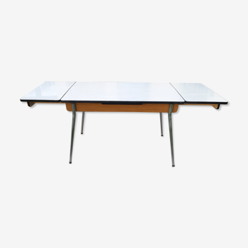 White formica table