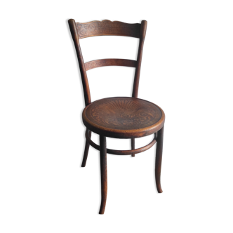 Chaise bistrot par Fischel en bois courbé – début XXème