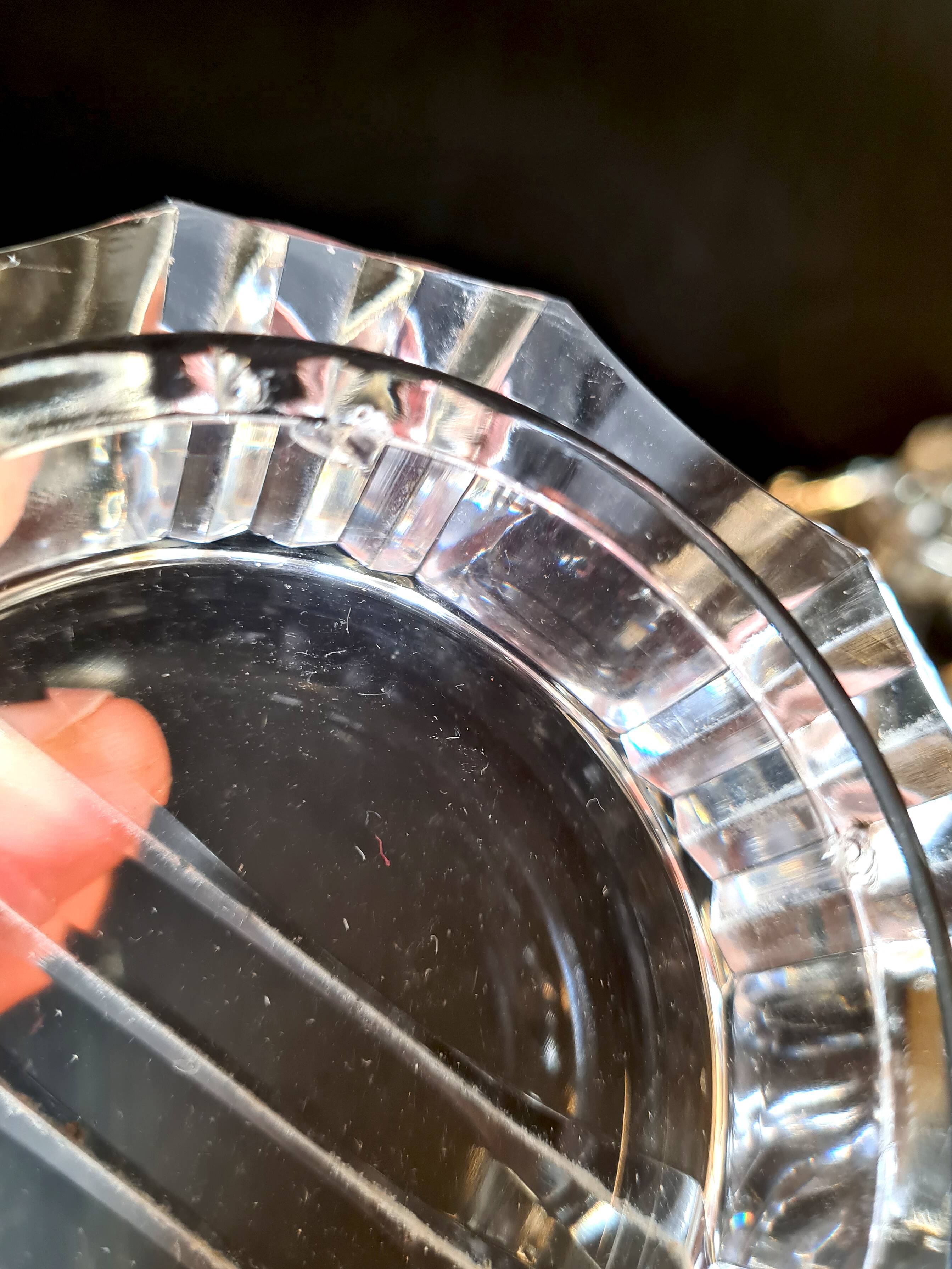 Crystal carafe and ice bucket from Val Saint Lambert – Elegance for the bar.