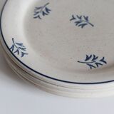 4 plates with earthenware desserts from St Amand