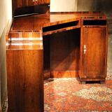 Art Deco Veneer Writing Desk or Vanity Table, 1920s