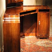 Art Deco Veneer Writing Desk or Vanity Table, 1920s