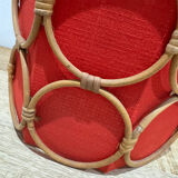 Vintage rattan pendant light