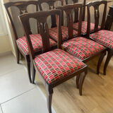 Dining table and 6 Art Deco chairs