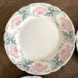 Keller and Guerin Luneville iron earth dessert plates, Rolan model