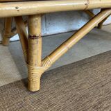 Commode bambou et rotin 1960