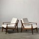 Paire de fauteuils scandinaves,  Arne Vodder – Modèle n°6 – Teck – Danemark