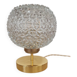 Vintage diamond-cut glass touch lamp