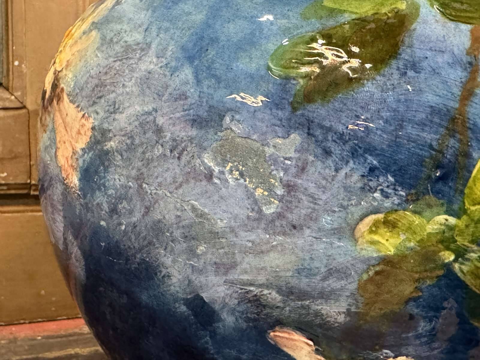 Cache pot XIXème à décor impressionniste