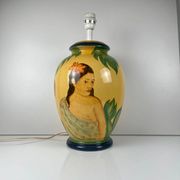 Large ceramic table lamp signed L. Drimmer – 1950s/60s