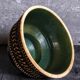 Ceramic pot cover with vintage scarifications 50s