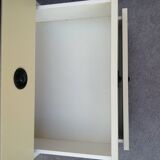 Vintage 3-drawer bedside table in wood and vintage veneer 1970