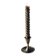 Golden brass candle holder