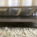 Painted solid wooden coffee table, bistro style