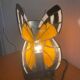 Lampe papillon style Tiffany en vitrail