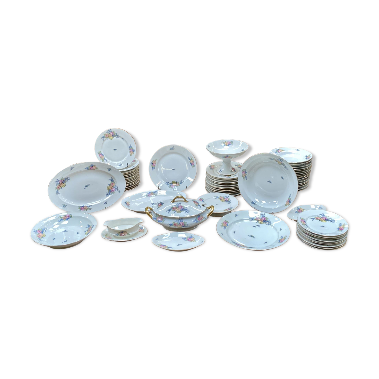Limoges porcelain table service