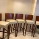 Table Haute Marbre Carrara + 5 Tabourets "Neoz" par Philippe Starck /Draide