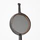 Wrought iron mirror by Léopold Gest, France, circa 1970.