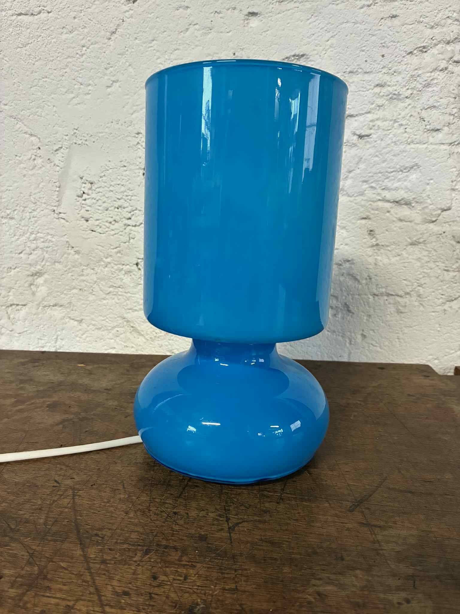 IKEA glass table lamp