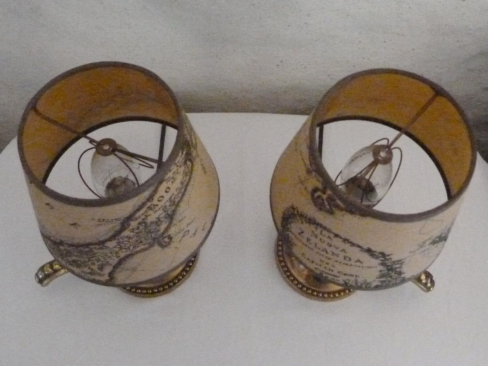 Pair of candlestick lamps