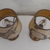 Pair of candlestick lamps