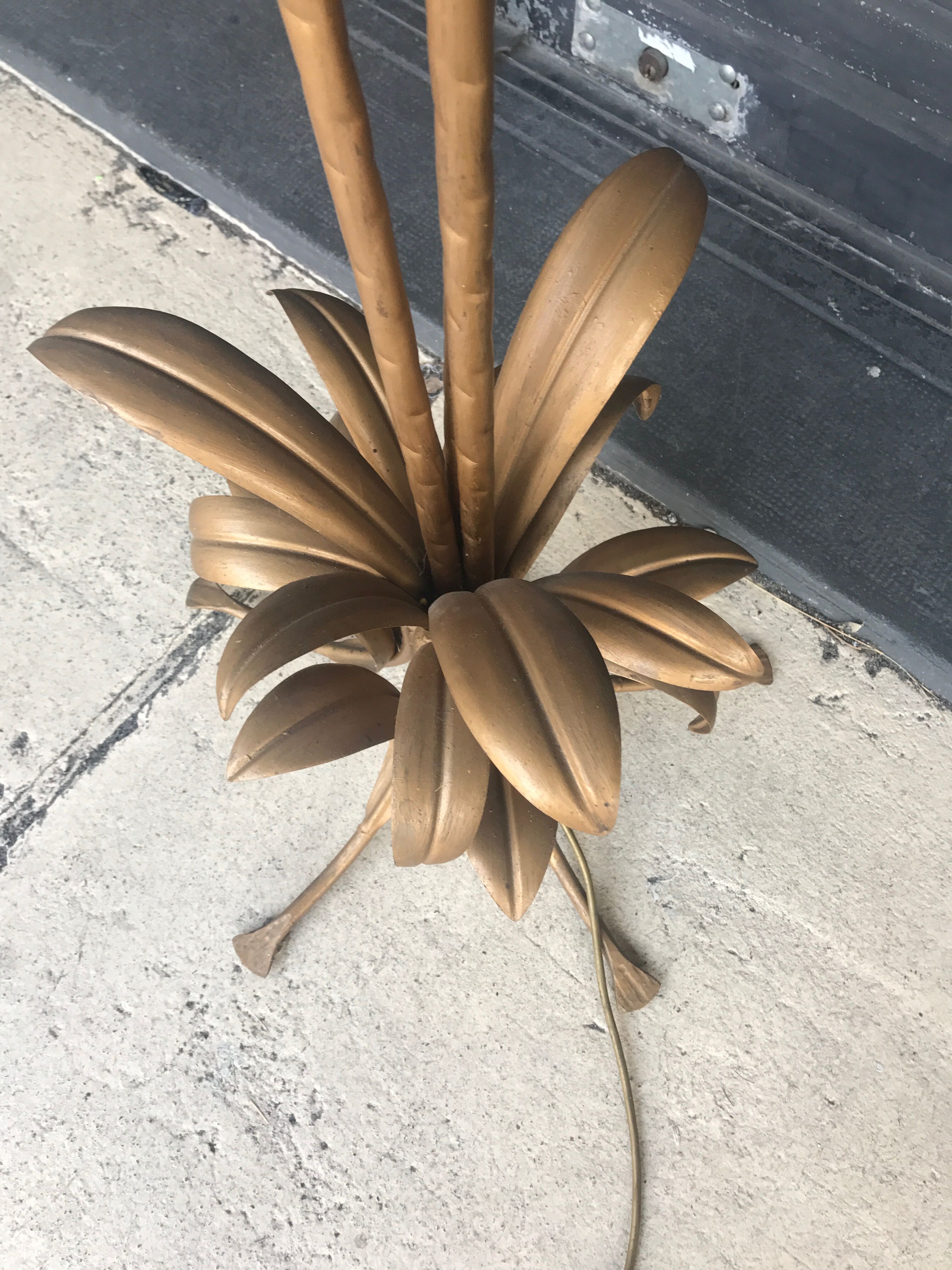 Palm tree floor lamp