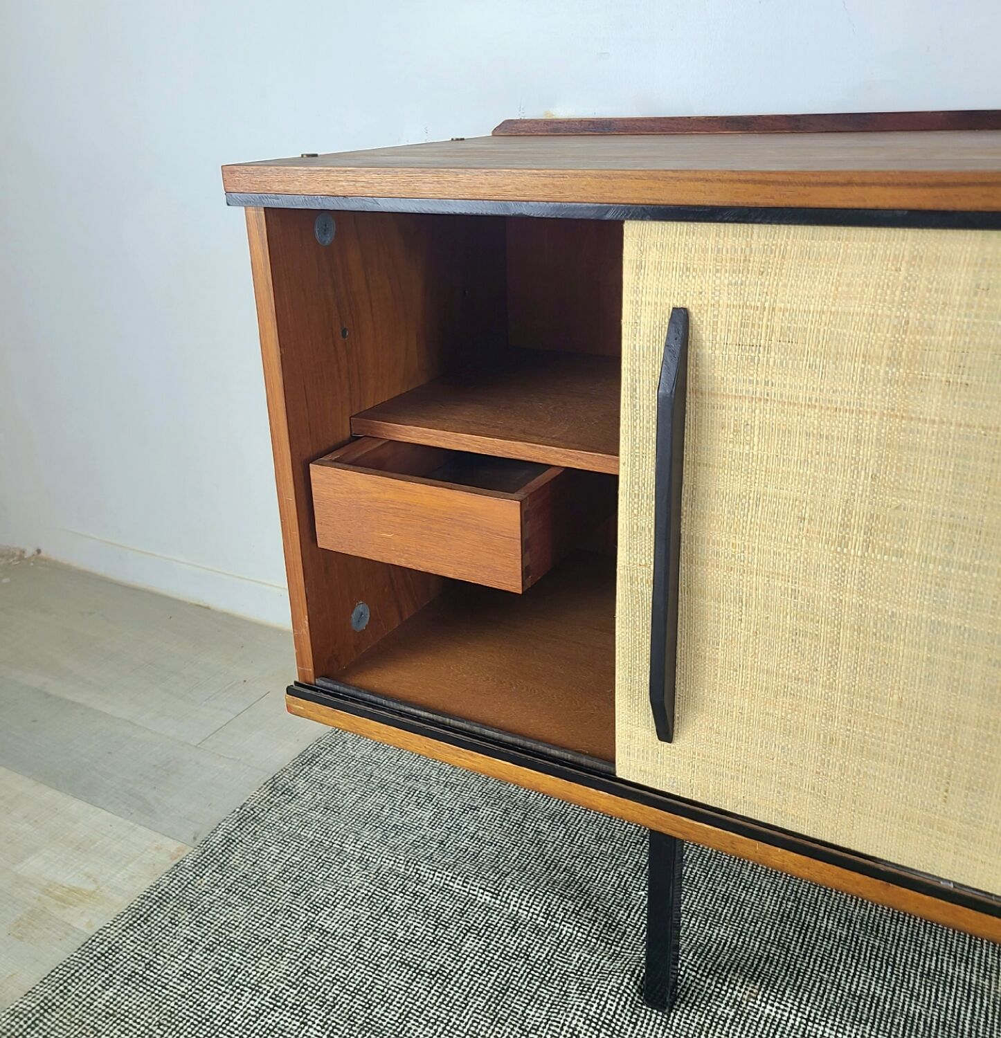 1960s Scandinavian vintage teak modernist sideboard
