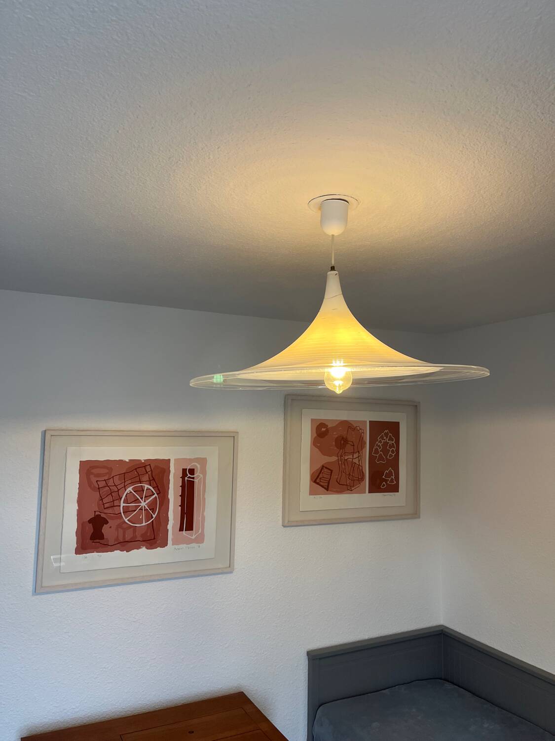 Suspension trompette vintage