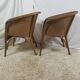Paire de fauteuil Lloyd Loom doré