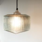 Double glass pendant lamp 1960