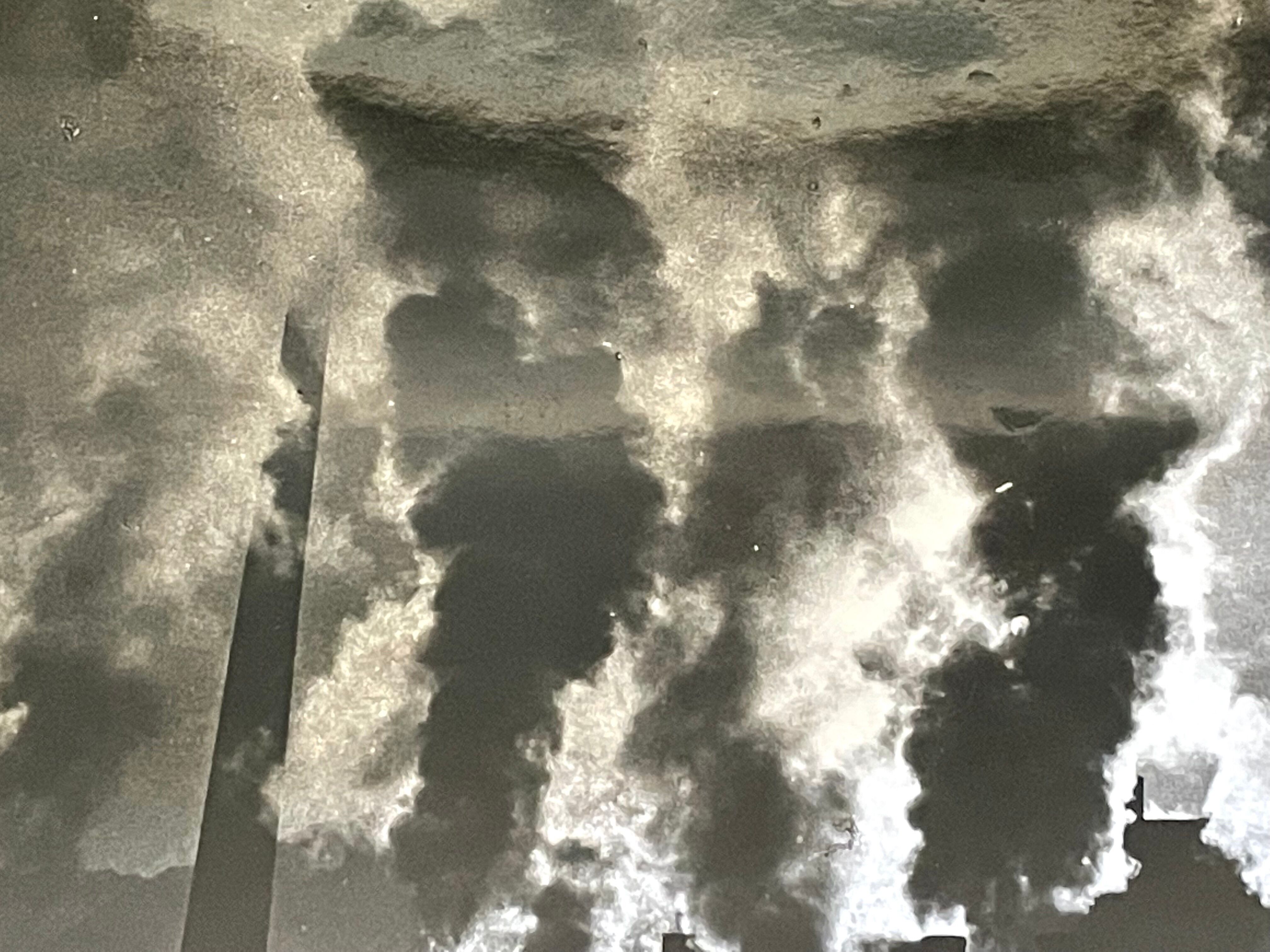 Photograph black and white silver print circa 1970 industrialization