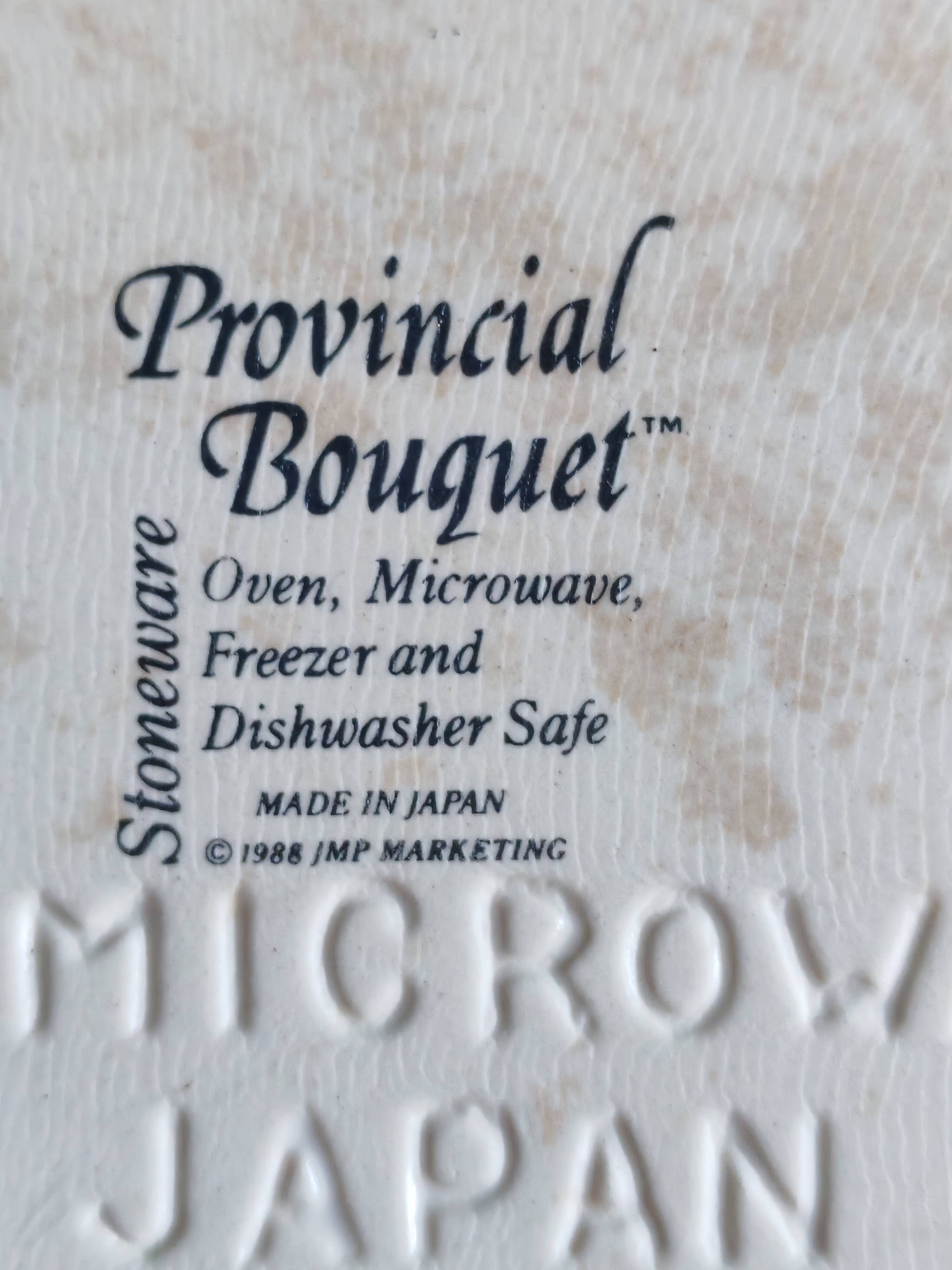 Oval floral stoneware terrine — Provincial Bouquet JMP Marketing Japan