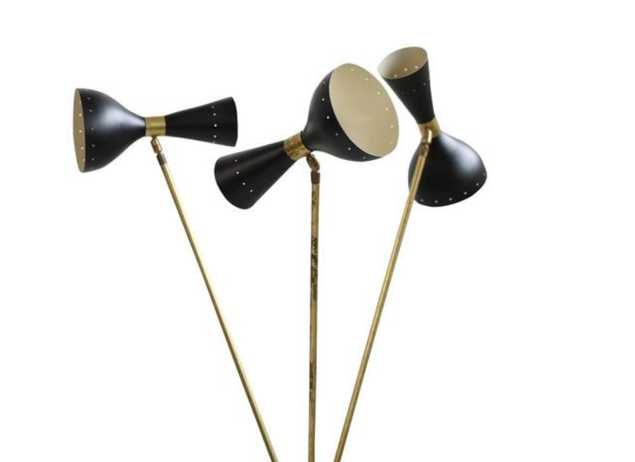 Floor lamp in the style of the Italian creations of the 50s