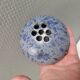 Small gorgeous vase in bluish colours/shades. Netherlands 1970s