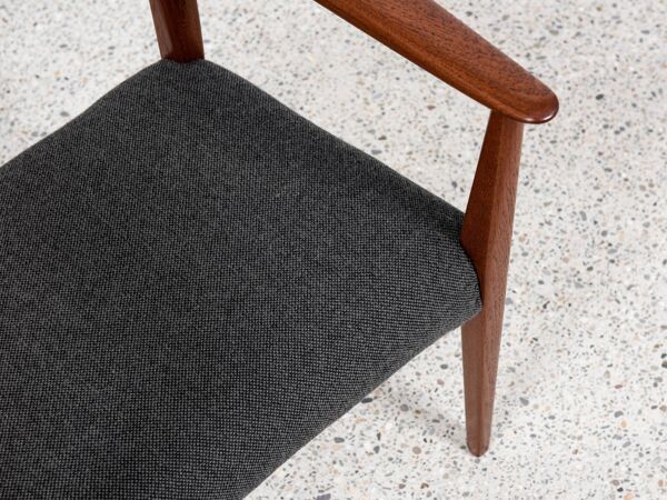 Chaise danoise vintage avec accoudoirs en teck par Arne Hovmand Olsen pour Mogens Kold 1960