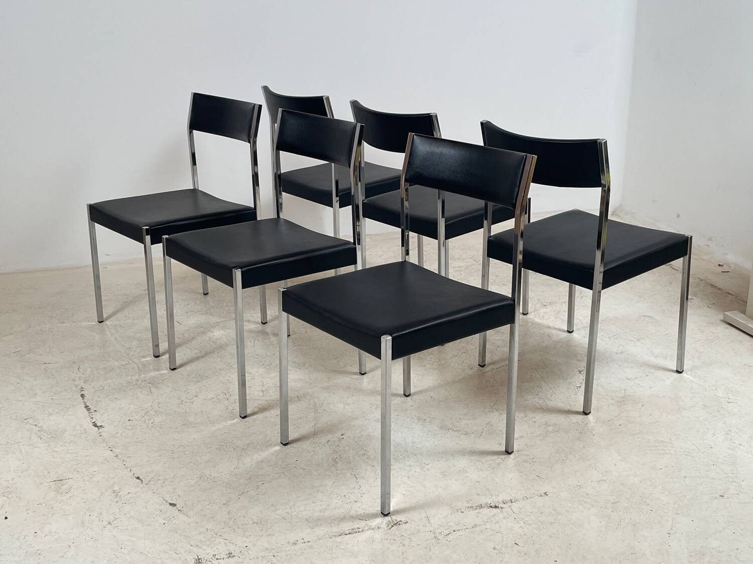 6 chairs by Ernst Lauclair 1966