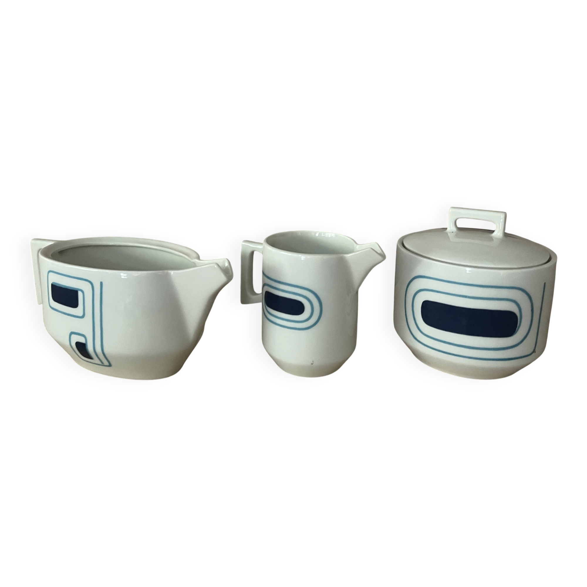 Ensemble 3 pièces porcelaines M Robert