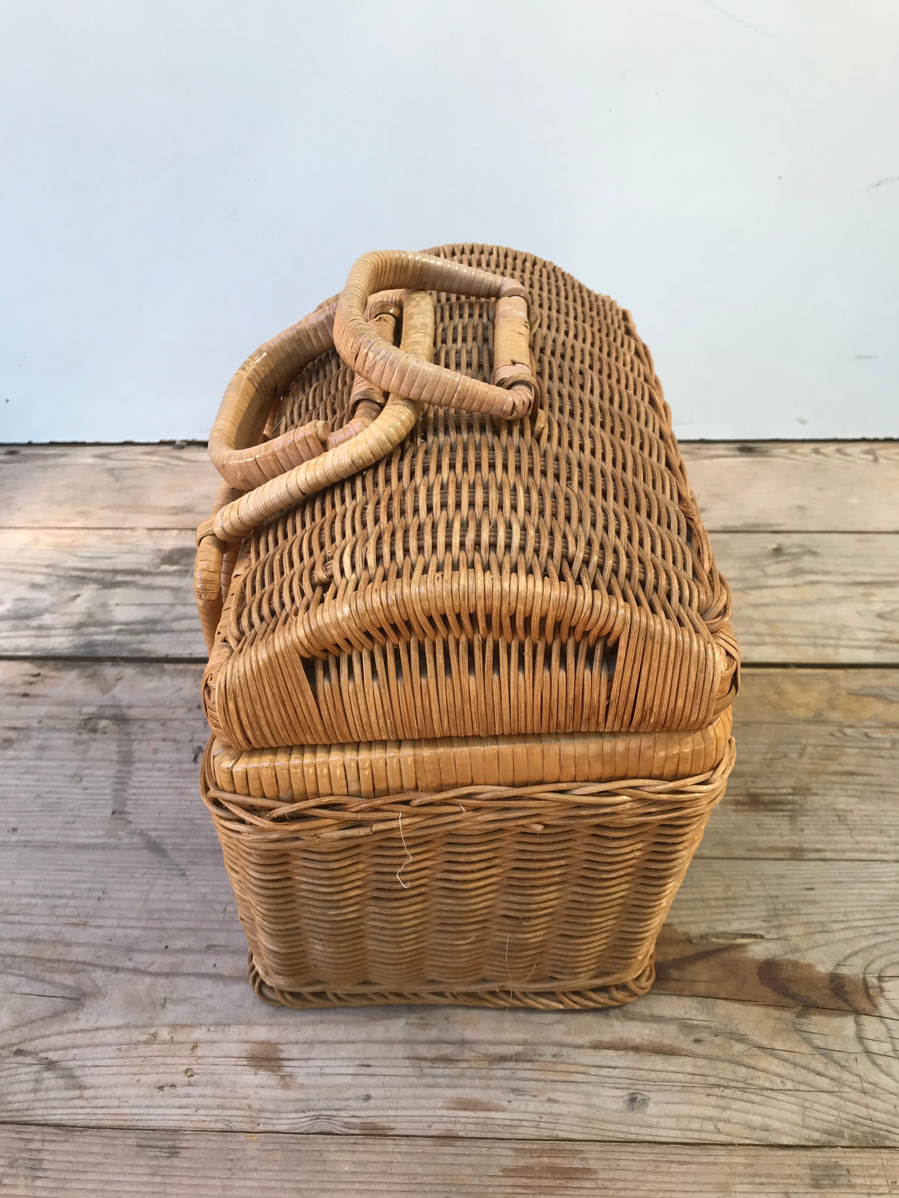 Ancien panier malle années 70 vintage