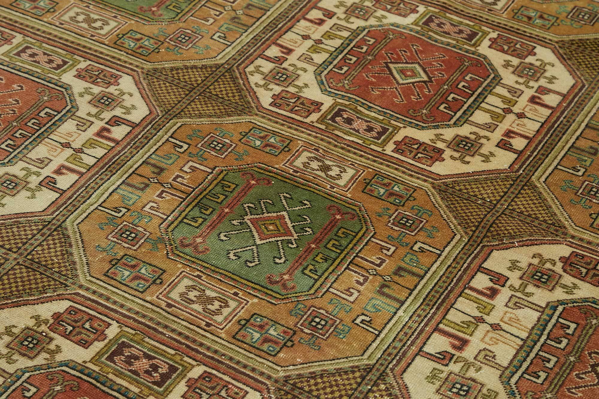 Turkish Wool Vintage Kayseri Rug 198 cm x 300 cm