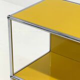 USM Haller cabinet in yellow