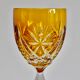 Ensemble de 6 verres à vin en cristal antique multicolore bohémien