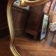 Old large golden mirror