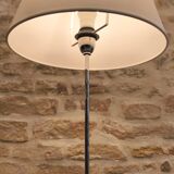 Chrome metal lamp, neoclassical