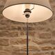 Lampe néoclassique en métal chromé