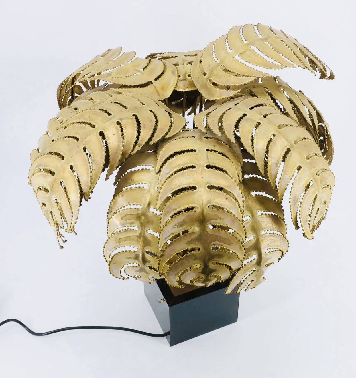 Palm tree lamp Christian Techoueyres Edition Maison Jansen