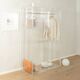 Acrylic wardrobe, 1980s, custom-made, transparent